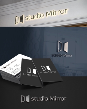 D.R DESIGN (Nakamura__)さんのマタニティ・ベビー写真専門スタジオ「studio Mirror」のロゴへの提案