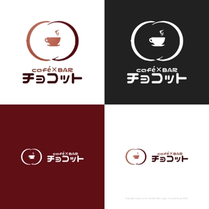 themisably ()さんのcafé×BAR「チョコット」のロゴへの提案