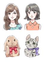 kiki (kiki_niki)さんの運営サイトで使用する女性と動物のキャラクターデザイン（バストアップ）+表情差分の作成の仕事への提案