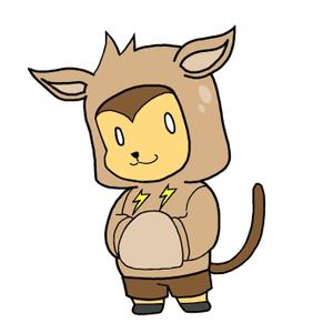 deepqueenさんの【当選報酬16万円】シカの被り物をしたサルのキャラクターデザインコンペへの提案