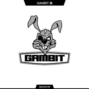 queuecat (queuecat)さんの車のパーツブランド「GAMBIT」うさぎのキャラクターデザインへの提案