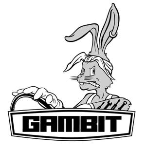 フォトショッパー ()さんの車のパーツブランド「GAMBIT」うさぎのキャラクターデザインへの提案
