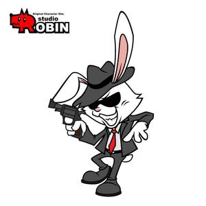 studio ROBIN (studio_ROBIN)さんの車のパーツブランド「GAMBIT」うさぎのキャラクターデザインへの提案