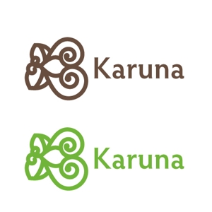 さんの「Karuna」のロゴ作成への提案