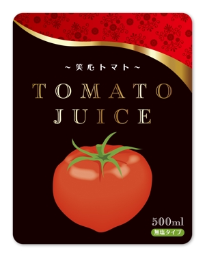 Hi-Hiro (Hi-Hiro)さんのトマトジュース500ml、80mlビンのラベルデザインへの提案