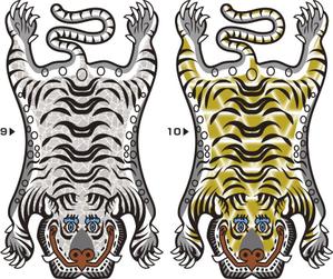 しげや・ナカムラ (pinpon-shigeya)さんのチベタンタイガーラグの新しいデザインへの提案