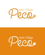 ririri design works (badass_nuts)さんの新規開業美容室 ｢hair village Peco｣のロゴデザインへの提案