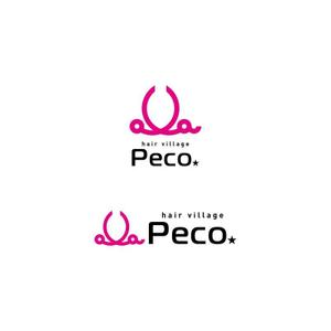Yolozu (Yolozu)さんの新規開業美容室 ｢hair village Peco｣のロゴデザインへの提案