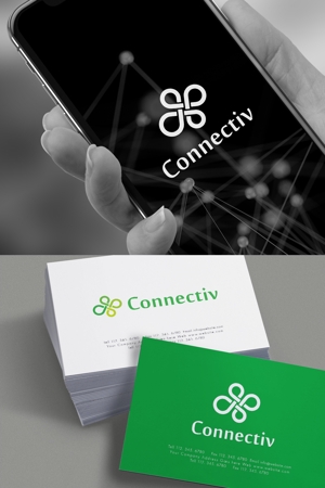 YOO GRAPH (fujiseyoo)さんのITスタートアップ企業「Connectiv株式会社」のロゴ作成への提案