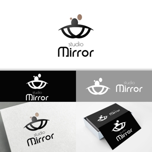minervaabbe ()さんのマタニティ・ベビー写真専門スタジオ「studio Mirror」のロゴへの提案