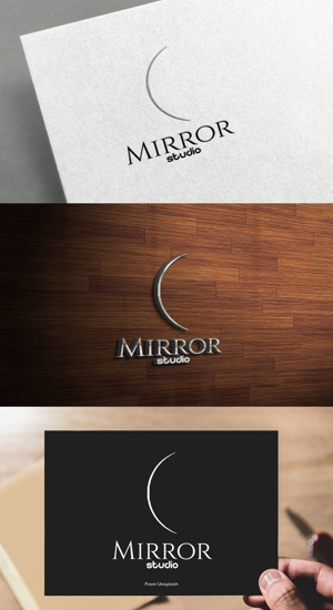 athenaabyz ()さんのマタニティ・ベビー写真専門スタジオ「studio Mirror」のロゴへの提案