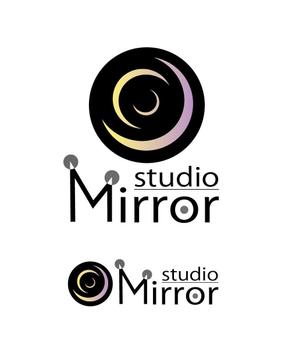 kan54fishさんのマタニティ・ベビー写真専門スタジオ「studio Mirror」のロゴへの提案