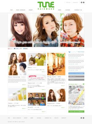 furu (webbiz0402)さんの美容室のホームページTOPラフ制作※コーディング無しへの提案