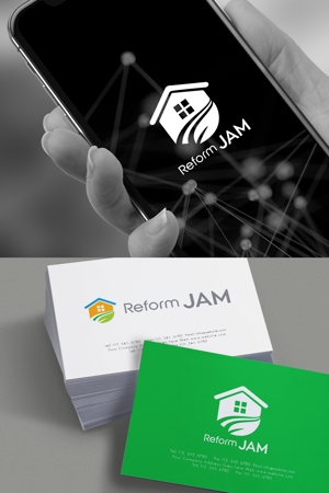 YOO GRAPH (fujiseyoo)さんのリフォーム会社「Reform JAM」ロゴ制作への提案