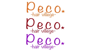 Djembe (djembeeee)さんの新規開業美容室 ｢hair village Peco｣のロゴデザインへの提案