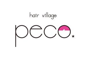 tora (tora_09)さんの新規開業美容室 ｢hair village Peco｣のロゴデザインへの提案