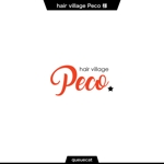 queuecat (queuecat)さんの新規開業美容室 ｢hair village Peco｣のロゴデザインへの提案