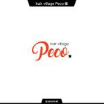 queuecat (queuecat)さんの新規開業美容室 ｢hair village Peco｣のロゴデザインへの提案