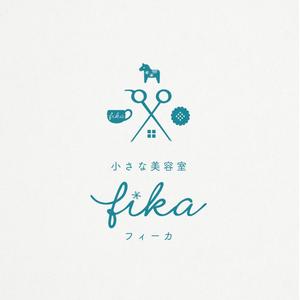 NINA DESIGN (NINA-DESIGN)さんのこども写真館併設の美容室「小さな美容室 fika フィーカ」のオープンに伴うロゴ依頼への提案