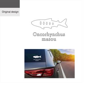 G-crep (gcrep)さんのカッティングシート用イラストデザイン（ヤマメ）への提案
