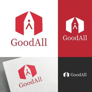 venusable ()さんのハンバーグ、鉄板焼飲食店運営会社「GoodAll」のロゴへの提案