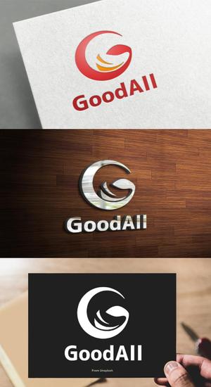 athenaabyz ()さんのハンバーグ、鉄板焼飲食店運営会社「GoodAll」のロゴへの提案