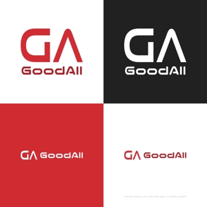 themisably ()さんのハンバーグ、鉄板焼飲食店運営会社「GoodAll」のロゴへの提案