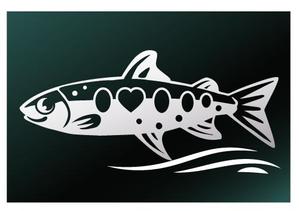 なかえ (shrimptetu)さんのカッティングシート用イラストデザイン（ヤマメ）への提案