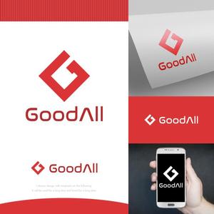 fortunaaber ()さんのハンバーグ、鉄板焼飲食店運営会社「GoodAll」のロゴへの提案