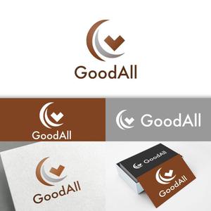 minervaabbe ()さんのハンバーグ、鉄板焼飲食店運営会社「GoodAll」のロゴへの提案