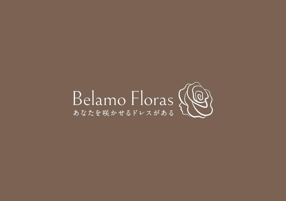 ウエディングドレスショップ「Belamo Floras」のロゴ