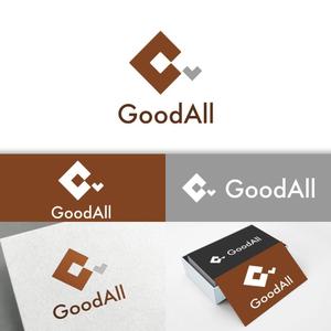 minervaabbe ()さんのハンバーグ、鉄板焼飲食店運営会社「GoodAll」のロゴへの提案