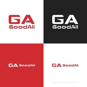 themisably ()さんのハンバーグ、鉄板焼飲食店運営会社「GoodAll」のロゴへの提案