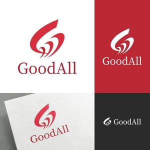 venusable ()さんのハンバーグ、鉄板焼飲食店運営会社「GoodAll」のロゴへの提案