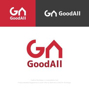 musaabez ()さんのハンバーグ、鉄板焼飲食店運営会社「GoodAll」のロゴへの提案