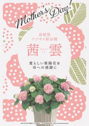 maerus (maerus)さんの母の日用アジサイ鉢物品種ポスターデザインへの提案
