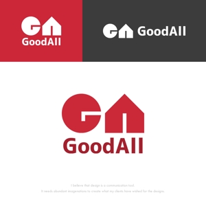 musaabez ()さんのハンバーグ、鉄板焼飲食店運営会社「GoodAll」のロゴへの提案