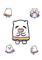 もちこ (motiko)さんのLGBT支援団体・カラフルブランケッツのキャラクターデザインへの提案