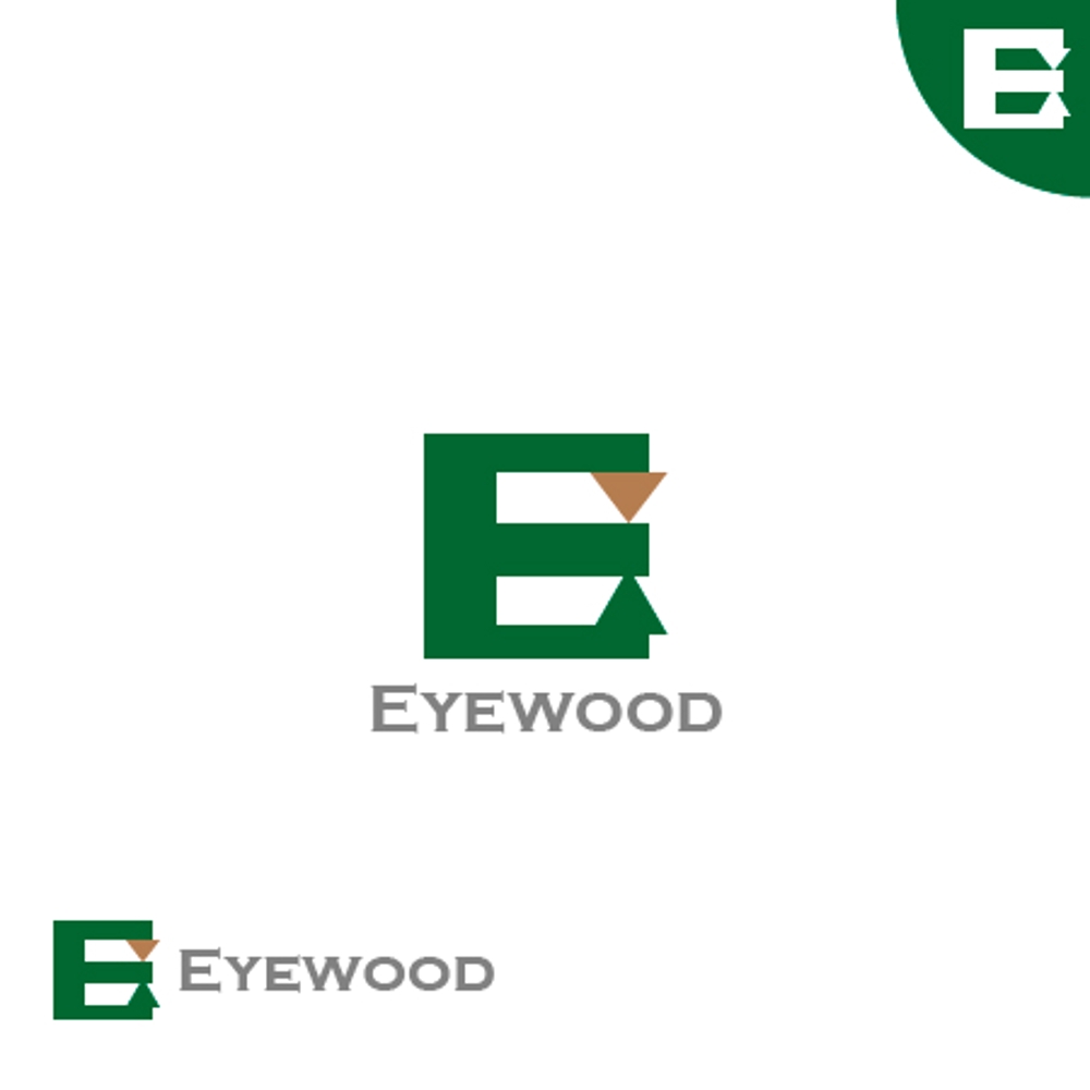 住宅会社の社名「Eyewood株式会社」のロゴ
