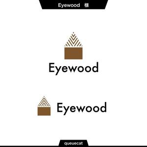 queuecat (queuecat)さんの住宅会社の社名「Eyewood株式会社」のロゴへの提案