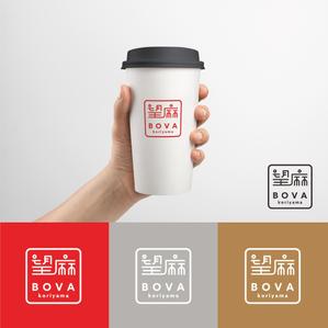 hollydesign (miyukihorino2)さんのタピオカドリンク店「BOVA」のワードロゴへの提案