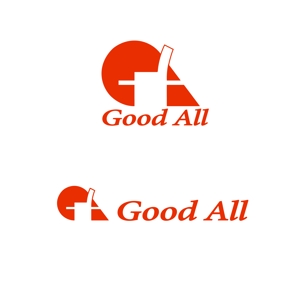 gaku 2525 (gaku2525)さんのハンバーグ、鉄板焼飲食店運営会社「GoodAll」のロゴへの提案