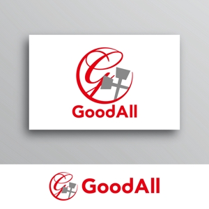 White-design (White-design)さんのハンバーグ、鉄板焼飲食店運営会社「GoodAll」のロゴへの提案