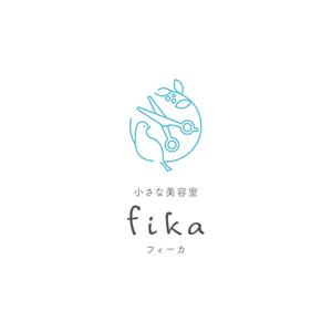 kurumi82 (kurumi82)さんのこども写真館併設の美容室「小さな美容室 fika フィーカ」のオープンに伴うロゴ依頼への提案