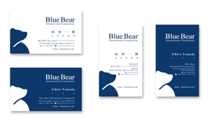 Mazdylr (Mazdylr)さんの新設する「Blue Bear International Corporation」の名刺デザインへの提案