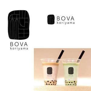 marukei (marukei)さんのタピオカドリンク店「BOVA」のワードロゴへの提案