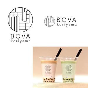 marukei (marukei)さんのタピオカドリンク店「BOVA」のワードロゴへの提案