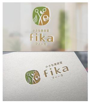 KR-design (kR-design)さんのこども写真館併設の美容室「小さな美容室 fika フィーカ」のオープンに伴うロゴ依頼への提案