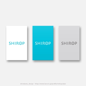 shirokuma_design (itohsyoukai)さんのECセレクトショップ「SHIROP(シロップ）」のロゴへの提案