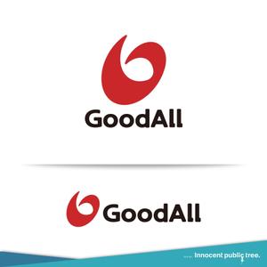 Innocent public tree (nekosu)さんのハンバーグ、鉄板焼飲食店運営会社「GoodAll」のロゴへの提案